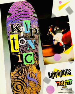 Kryptonics Footprint Deck 10.1"x30" HAND PAINTED (1 of 6)