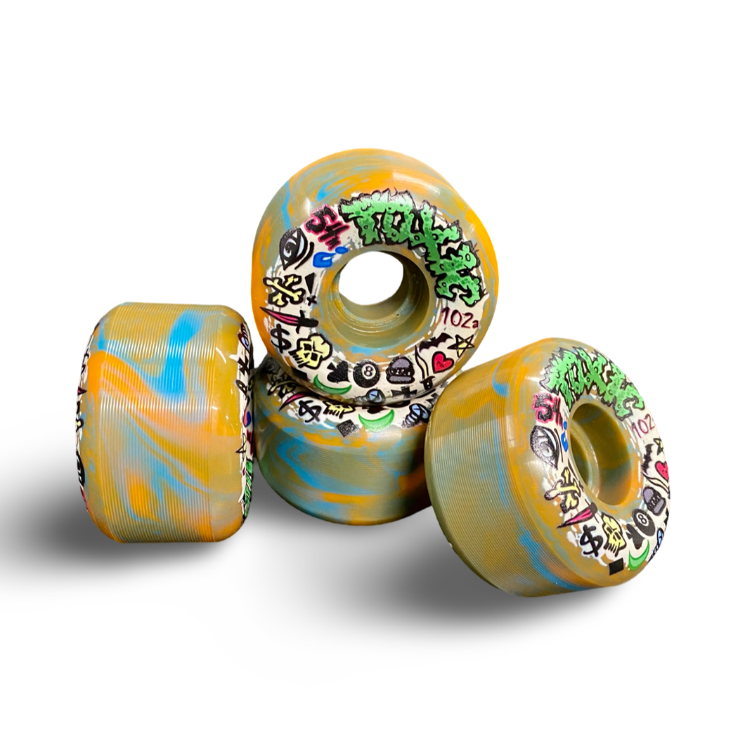 Toxic Team VERY HARD Wheels 54mm/102a