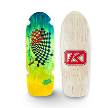 Load image into Gallery viewer, Krypto Wave Limited Edition Deck 10”x30” HAND PAINTED (1 of 5)
