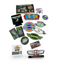 Load image into Gallery viewer, RETRO Sims, BBC, Krypto Koozie &amp; Stickers 15-Piece Pack
