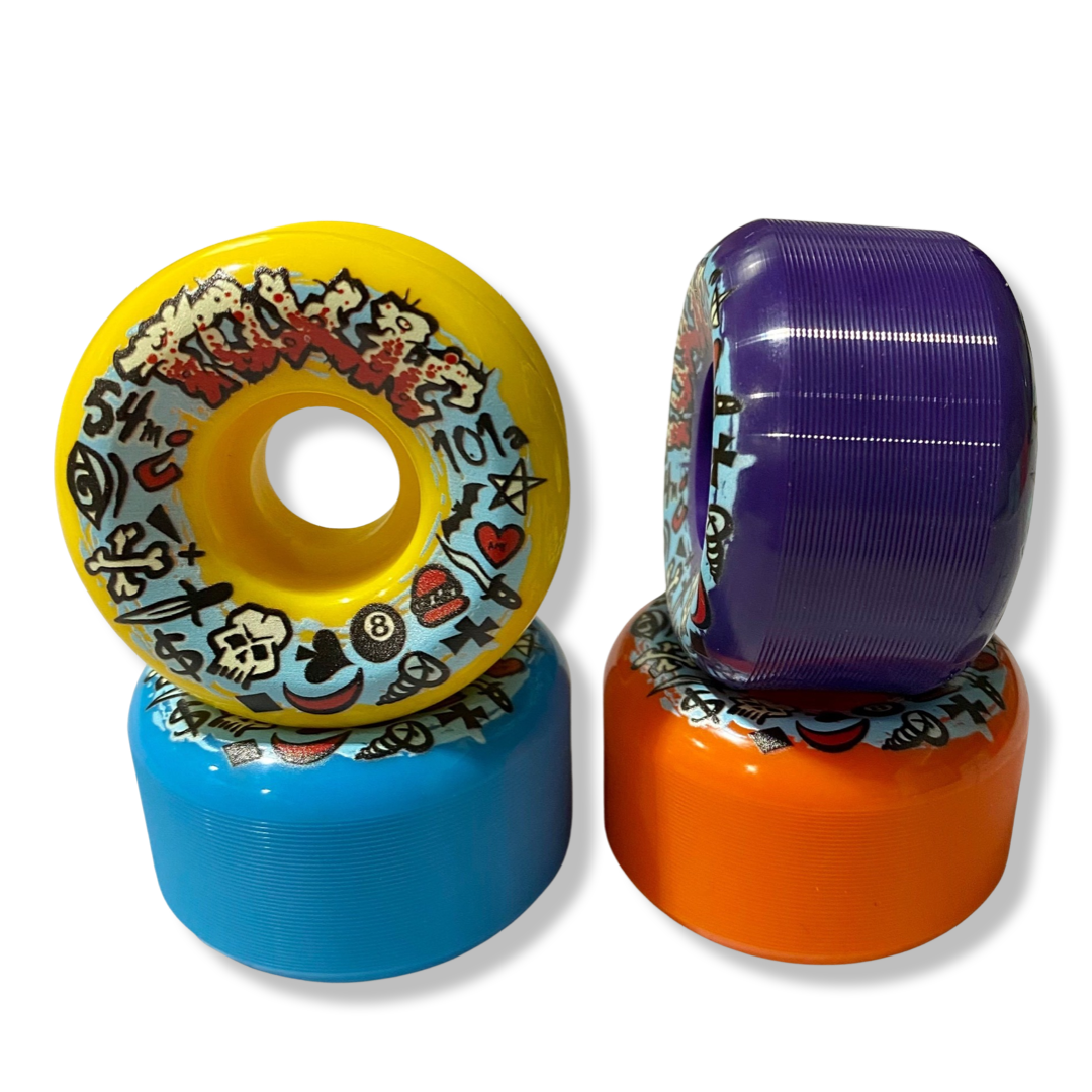 Toxic Team HARD Wheels 54mm/101a – Brand-X Skateboards