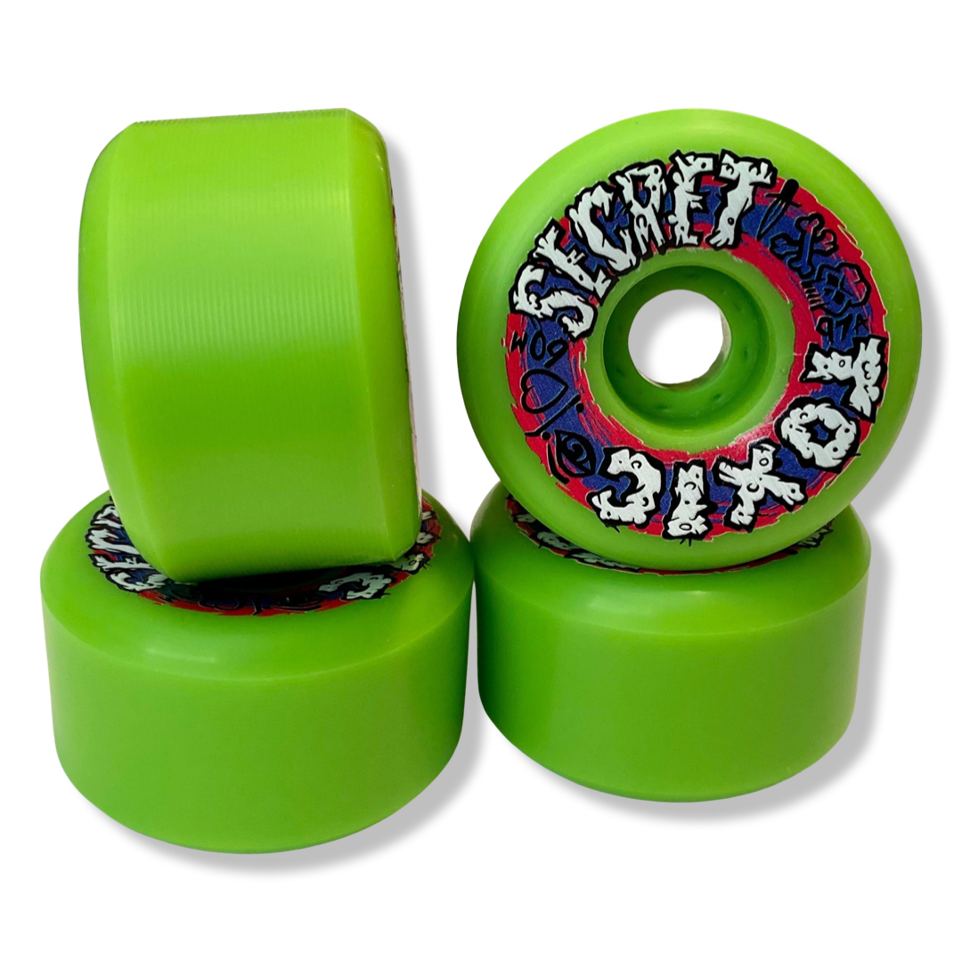 Toxic Secret MED-HARD Wheels 60mm/97A – Brand-X Skateboards