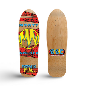 Monty Nolder BBC ‘Not Mini’ Deck 9.5"x32" HAND PAINTED (PRE-ORDER, DECEMBER 2025)