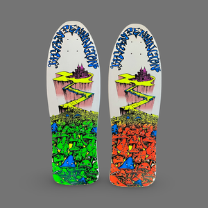 BBC Bryan Pennington Marching Mushrooms Deck 9.5”x30” HAND-PAINTED, LIMITED EDITION (1 of 5)