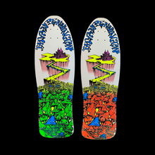 Load image into Gallery viewer, BBC Bryan Pennington Marching Mushrooms Deck 9.5”x30” HAND-PAINTED, LIMITED EDITION (1 of 5)
