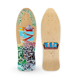 BBC Bryan Pennington Marching Mushrooms Deck 9.5”x30” HAND-PAINTED, LIMITED EDITION (1 of 3)
