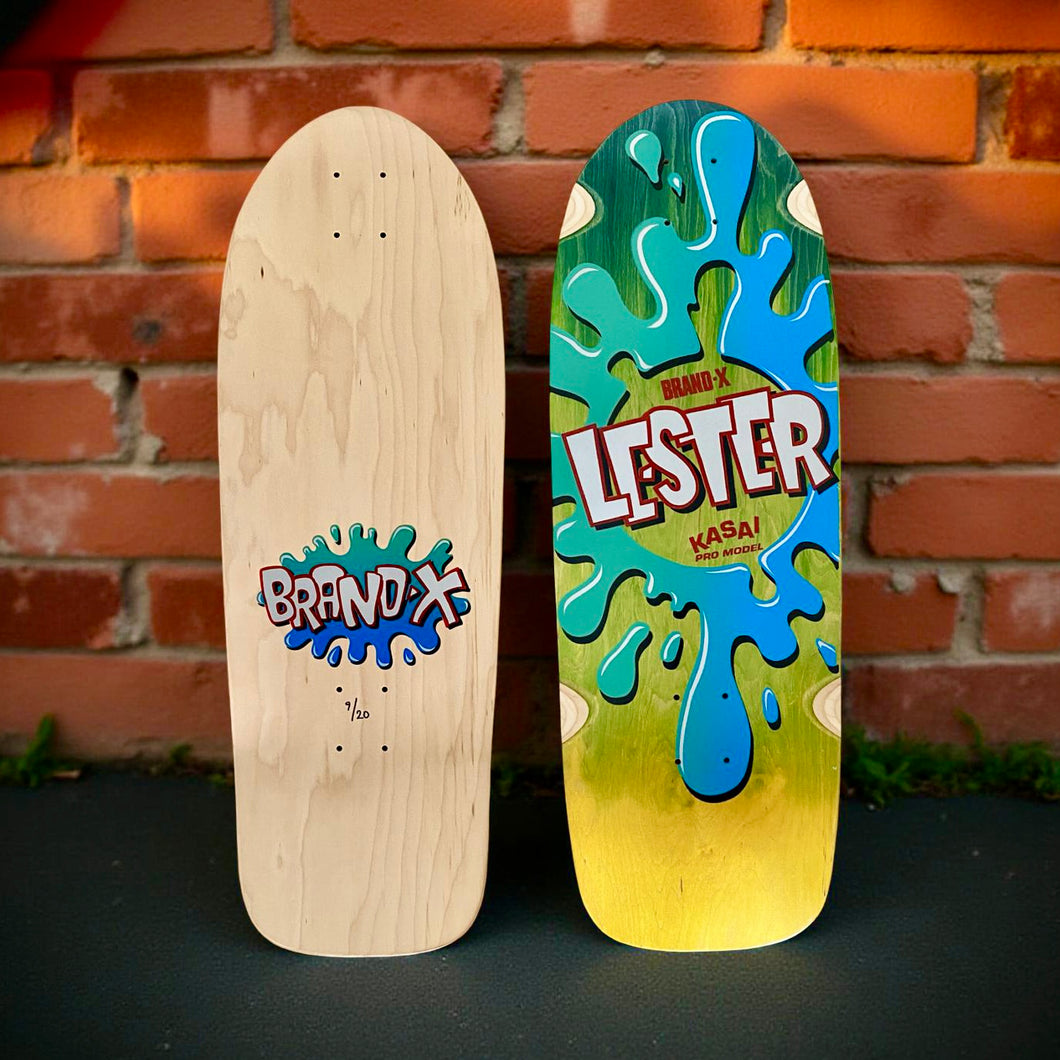 Lester Kasai 10”x30” Double Fade, Limited Edition, HAND-PAINTED Deck (1 of 20)