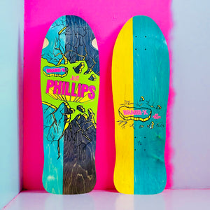 Jeff Phillips Breakout Deck 10”x30” HAND-PAINTED, LIMITED EDITION (1 of 2)