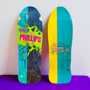 Jeff Phillips Breakout Deck 10”x30” HAND-PAINTED, LIMITED EDITION (1 of 2)