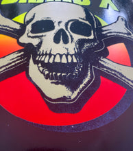 Load image into Gallery viewer, Knucklehead FLOCKED, FLUORESCENT &amp; GLOW-IN-DARK Limited Edition Deck 10.1&quot;x30&quot; HAND PAINTED (1 of 5)
