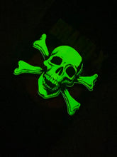 Load image into Gallery viewer, Knucklehead FLOCKED, FLUORESCENT &amp; GLOW-IN-DARK Limited Edition Deck 10.1&quot;x30&quot; HAND PAINTED (1 of 5)

