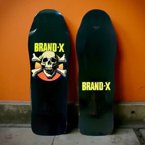 Knucklehead FLOCKED, FLUORESCENT & GLOW-IN-DARK Limited Edition Deck 10.1"x30" HAND PAINTED (1 of 5)