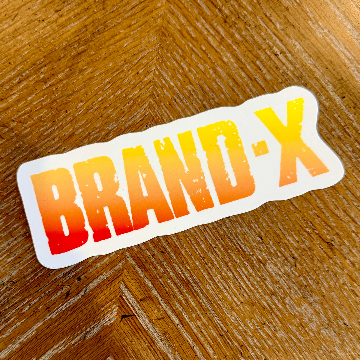 Brand-X-BLOCK LOGO Sticker 5.75