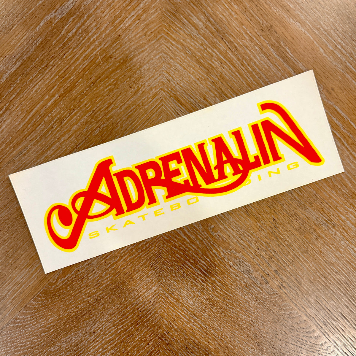 Adrenalin VINTAGE NOS HUGE Sticker 12.5