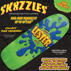 Lester Kasai Sk8zzle Skateboard Puzzle 12"x34" (PRE-ORDER, DECEMBER)