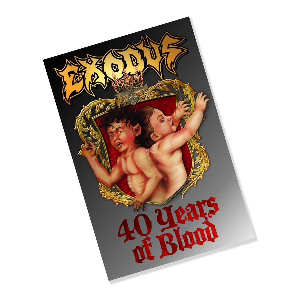 Exodus 40 Years of Blood Sticker 4