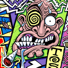 Load image into Gallery viewer, RIP Bernie Limited Edition, HAND-PAINTED Deck 10"x30.25" (PRE-ORDER, MARCH 2027)
