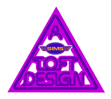 Load image into Gallery viewer, Sims Lonnie Toft Design Sticker 4.3"
