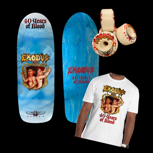 WAFFLE EVENT TICKET: Exodus '40 Years of Blood' DECK, SHIRT & WHEELS Combo Pack