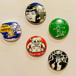 Skate Pins/Buttons 1”