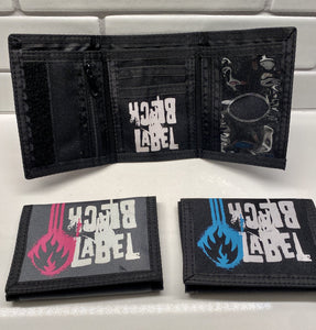 Black Label Fire VINTAGE Tri-Fold Wallets