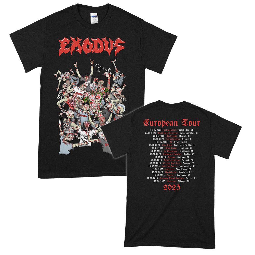 Exodus “Mosh Pit Killer” European Summer 2023 Tour Shirt