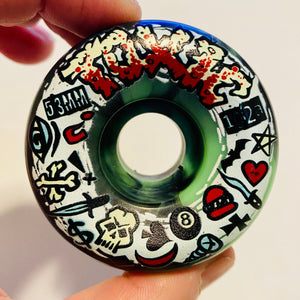 Toxic Team VERY HARD Wheels 53mm/102a