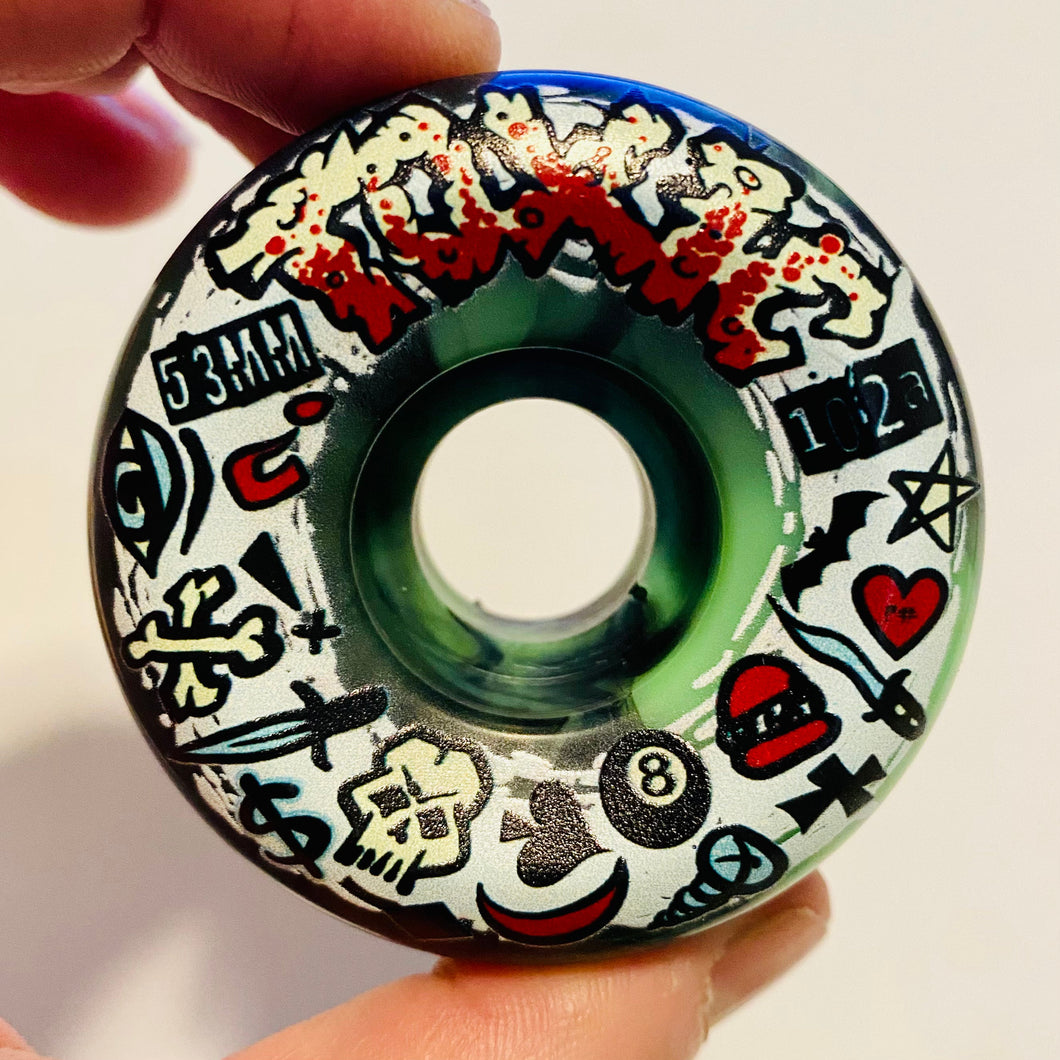 Toxic Team VERY HARD Wheels 53mm/102a