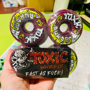 Toxic Run-Off ULTRA HARD SUPERTHANE Wheels 59mm/103a (PRE-ORDER, NOVEMBER)