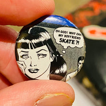 Load image into Gallery viewer, Skate Pins/Buttons 1”
