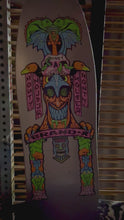 Load and play video in Gallery viewer, Monty Nolder TOTEM 10”x30.25” HAND PAINTED SILVER METALLIC Deck ULTRA LIMITED EDITION (1 of 25)
