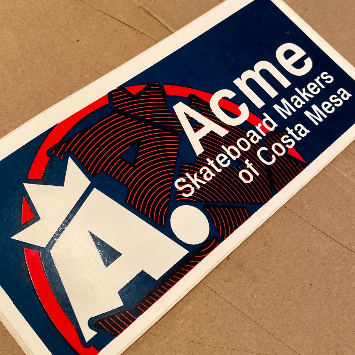 VINTAGE 6” Acme Skate Sticker – Brand-X Skateboards