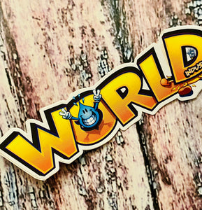 World Industries VINTAGE Sticker 5.5”