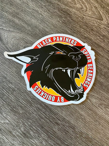 Black Panthers VINTAGE Sticker 9”