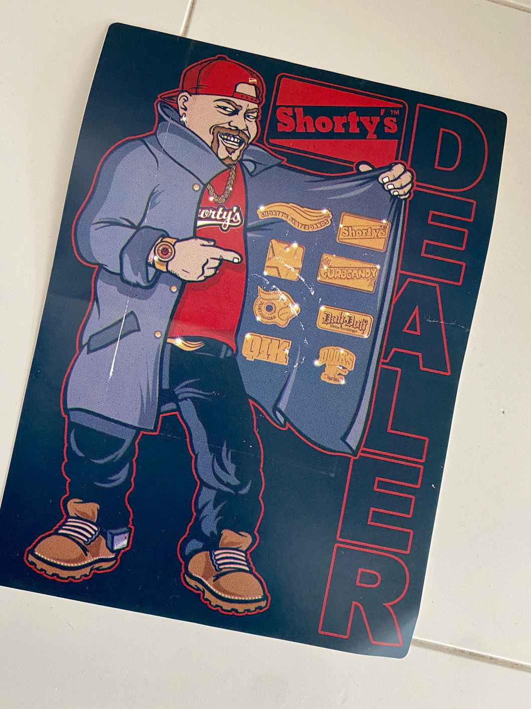 Shorty’s DEALER VINTAGE Sticker 6”