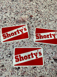 Shorty’s BIG 7” VINTAGE Logo Sticker