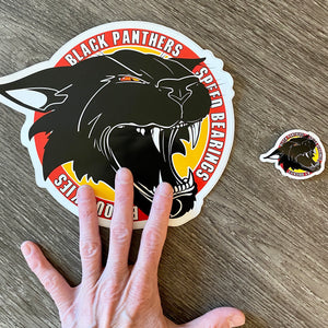 Black Panthers VINTAGE Sticker 9”