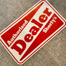 Load image into Gallery viewer, Shorty’s VINTAGE NOS Dealer Sticker 6.75”
