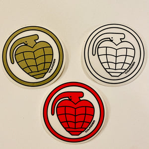 VINTAGE Thunder Grenade 2” NOS Sticker (3-pack)