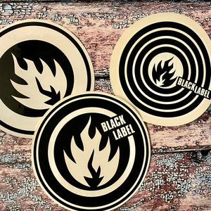 Black Label VINTAGE Stickers 6”